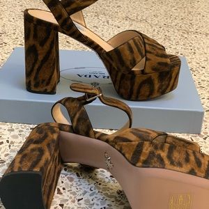 Brand new in box Prada platform sandals 2021